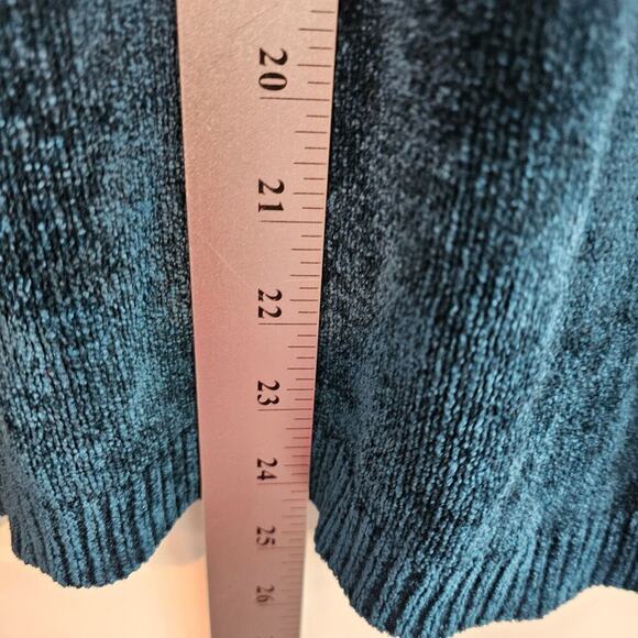 Fred David Vintage Y2K Sweater Womens Large Blue Knit Boho Retro Soft Indie Cozy - Picture 6 of 8